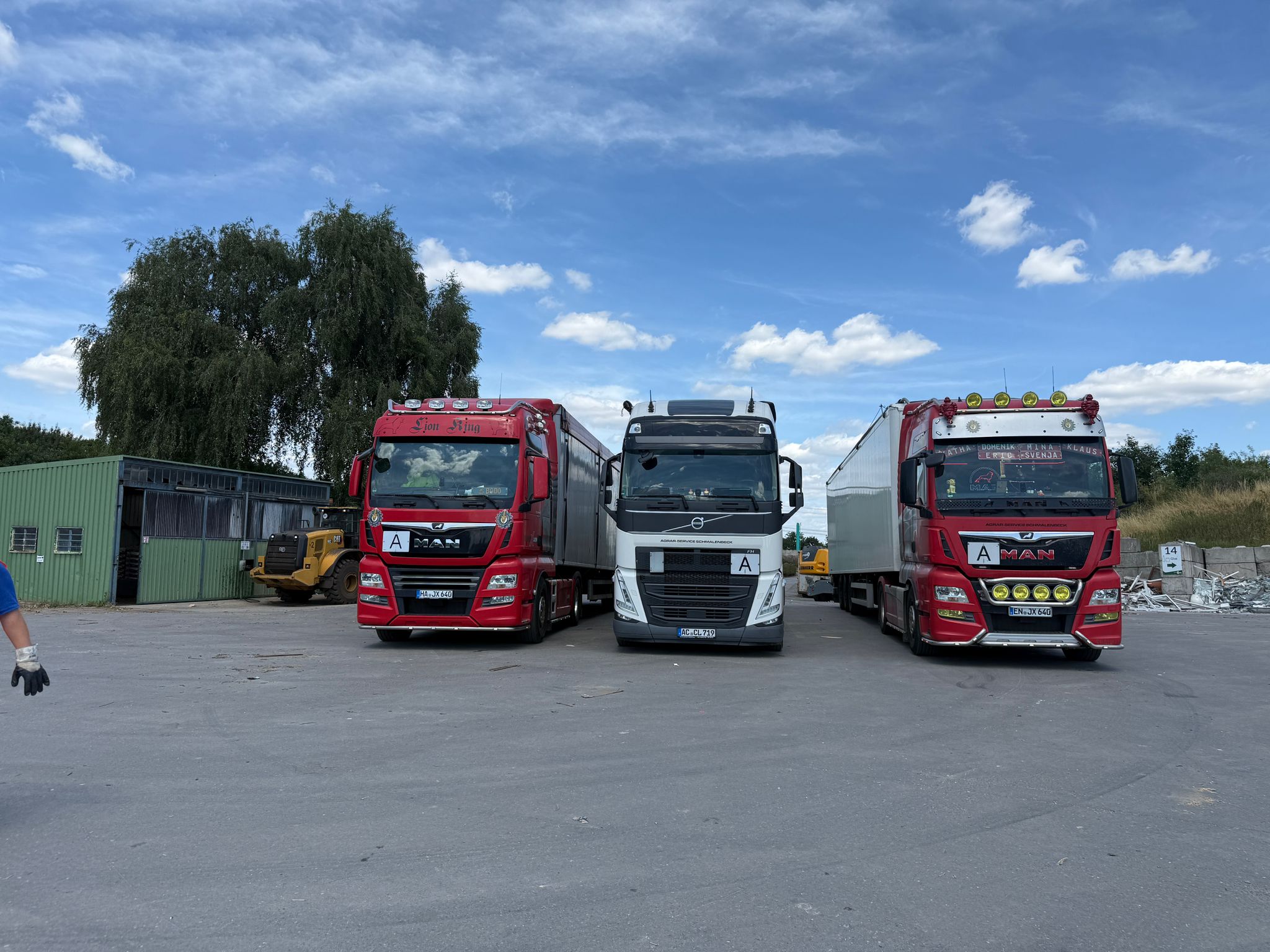 Sattelzugmaschine im Einsatz